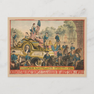  Circus Poster met Parade Float Briefkaart