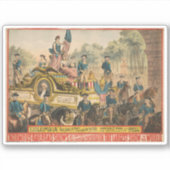 Circus Poster met Parade Float Sticker (Voorkant)