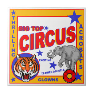 Circus Poster Tegeltje