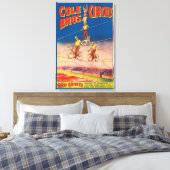 circus Poster tonen hoge draad acrobaten Canvas Afdruk (Insitu (Slaapkamer))