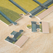 Circus Poster van 2 pony's springen over een obsta Legpuzzel (Zijkant)