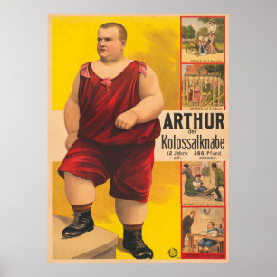 circus Poster van Arthur het kolossale Kind