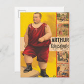  circus Poster van Arthur het kolossale Kind Briefkaart (Voorkant / Achterkant)