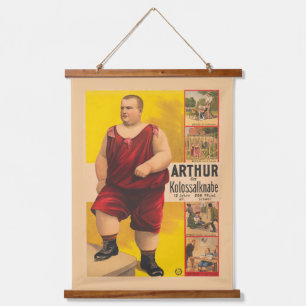 circus Poster van Arthur het kolossale Kind Hangend Wandkleed