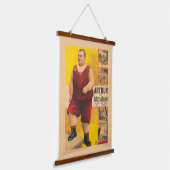  circus Poster van Arthur het kolossale Kind Hangend Wandkleed (Gebogen)