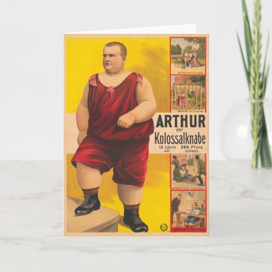 circus Poster van Arthur het kolossale Kind Kaart (Voorkant)