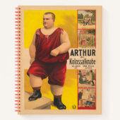  circus Poster van Arthur het kolossale Kind Notitieboek (Voorkant)