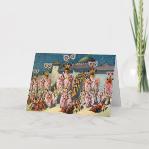 Circus Poster van dansers voor de Moorse koning Kaart