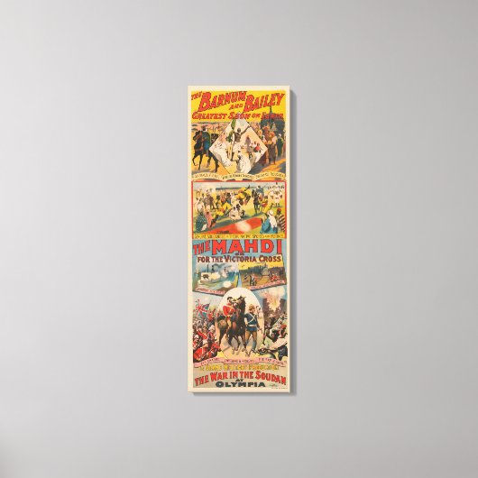  Circus Poster van de Mahdi Canvas Afdruk (Voorkant)
