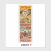 Circus Poster van de Mahdi Sticker (Vel)