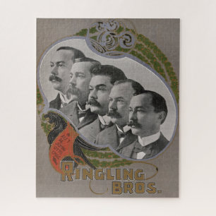 circus Poster van de vijf broers Legpuzzel