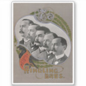 circus Poster van de vijf broers Sticker (Voorkant)