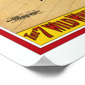 Circus Poster van de zeven Gaynells fietsen (Hoek)