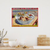 Circus Poster van de zeven Gaynells fietsen (Keuken)