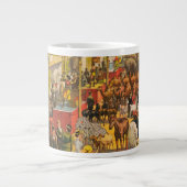 circus Poster van dieren en performers Extra Grote Beker (Voorkant)