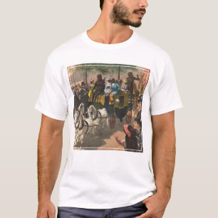 circus Poster van een aap gedreven coach T-shirt