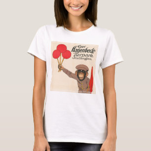 circus Poster van een aap met ballonnen T-shirt