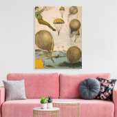 Circus Poster van een luchtballon performance Canvas Afdruk (Insitu (Woonkamer))