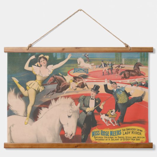  Circus Poster van Miss Roos Meers Hangend Wandkleed (Voorkant)