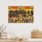 Circus Poster van olifanten optreden (Keuken)