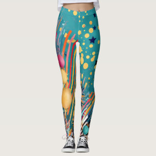 Circus Print Leggings