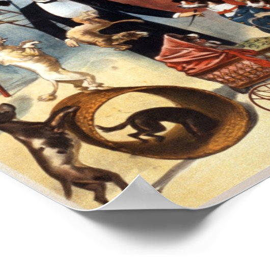  Circus Pups Poster (Hoek)