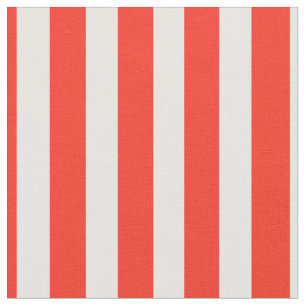 Circus Red en White Cabana Stripes Stof