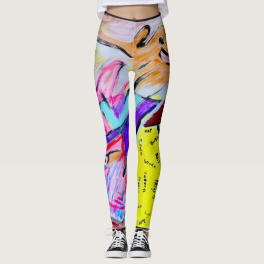 circus regenboogstraal leggings (Voorkant)