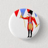 Circus Ring Master Circus Party Ronde Button 3,2 Cm (Voorkant)