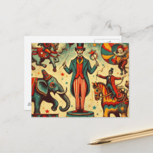  Circus Ringmaster Collage Briefkaart