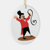Circus Ringmaster Keramisch Ornament (Rechts)