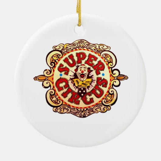 Circus Ringmaster Keramisch Ornament (Achterkant)