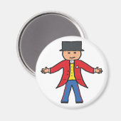 Circus Ringmaster Magneet (Voorkant / Achterkant)