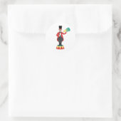 Circus Ringmaster Ronde Sticker (Tas)