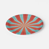  Circus Rood & Blauw Papieren Bordje (Gekanteld)