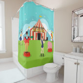  Circus Shower Curtain Douchegordijn (In situ)