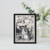 CIRCUS SIDE SHOW FAT LADY  FEESTDAGENKAART (Staand voorkant)