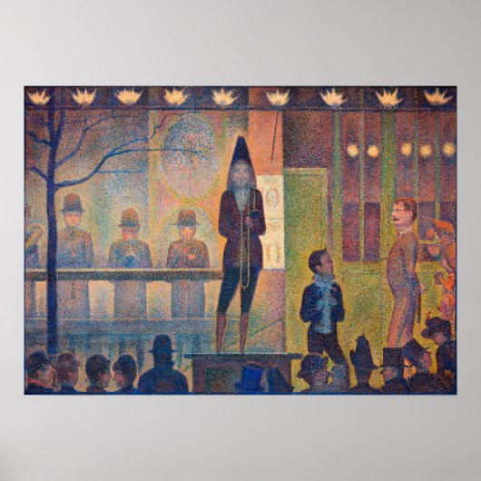 Circus Sideshow - beroemde schilderijen Poster (Voorkant)