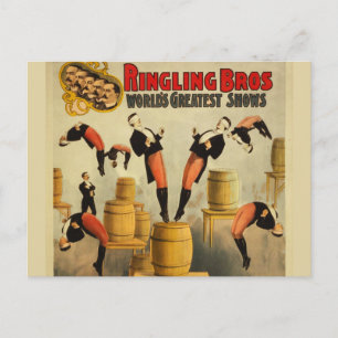  Circus Sideshow Poster Briefkaart