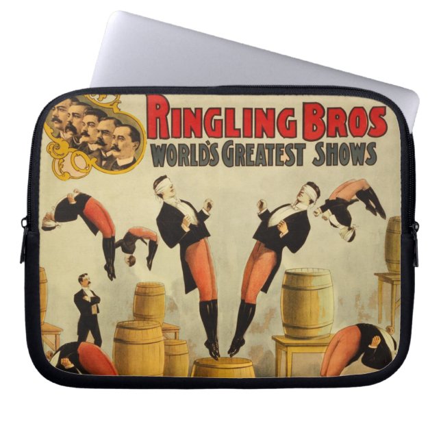  Circus Sideshow Poster Laptop Sleeve (Voorkant)