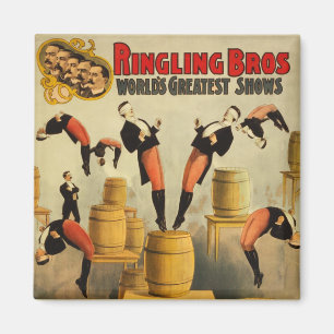 Circus Sideshow Poster Magneet