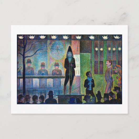 Circus Sideshow, Seurat Briefkaart (Voorkant)