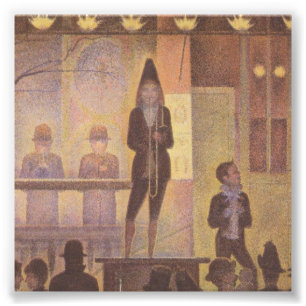 Circus Sideshow van Georges Seurat Foto Afdruk