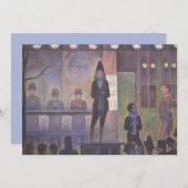 Circus Sideshow van Georges Seurat, kunst (Voorkant / Achterkant)