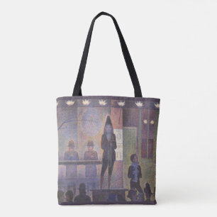 Circus Sideshow van Georges Seurat,  kunst Draagtas
