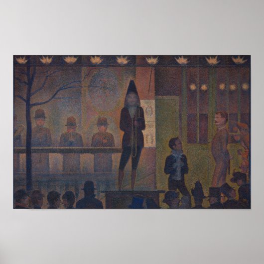 Circus Sideshow van Georges Seurat Poster (Voorkant)