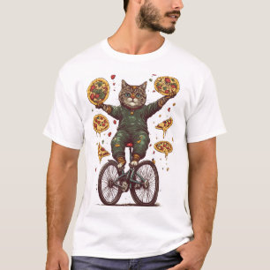 Circus Snack Cat – Grappige Voedsel Jongeleur Kat. T-shirt