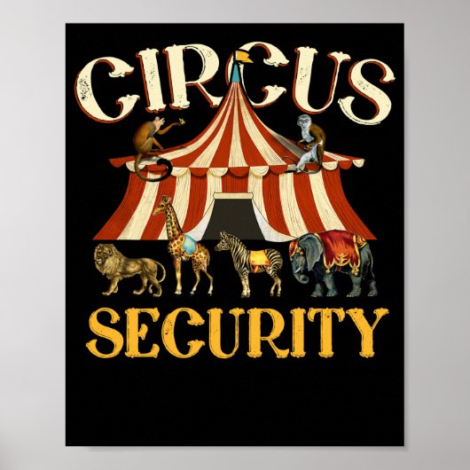 Circus Staff Party Security Poster (Voorkant)