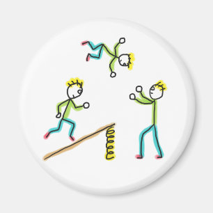 Circus Stickmen Acrobaten Magneet