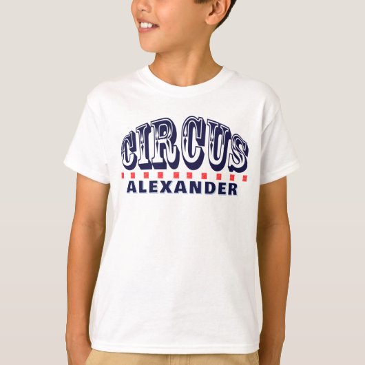 Circus Stripe Carnaval T-shirt (Voorkant)